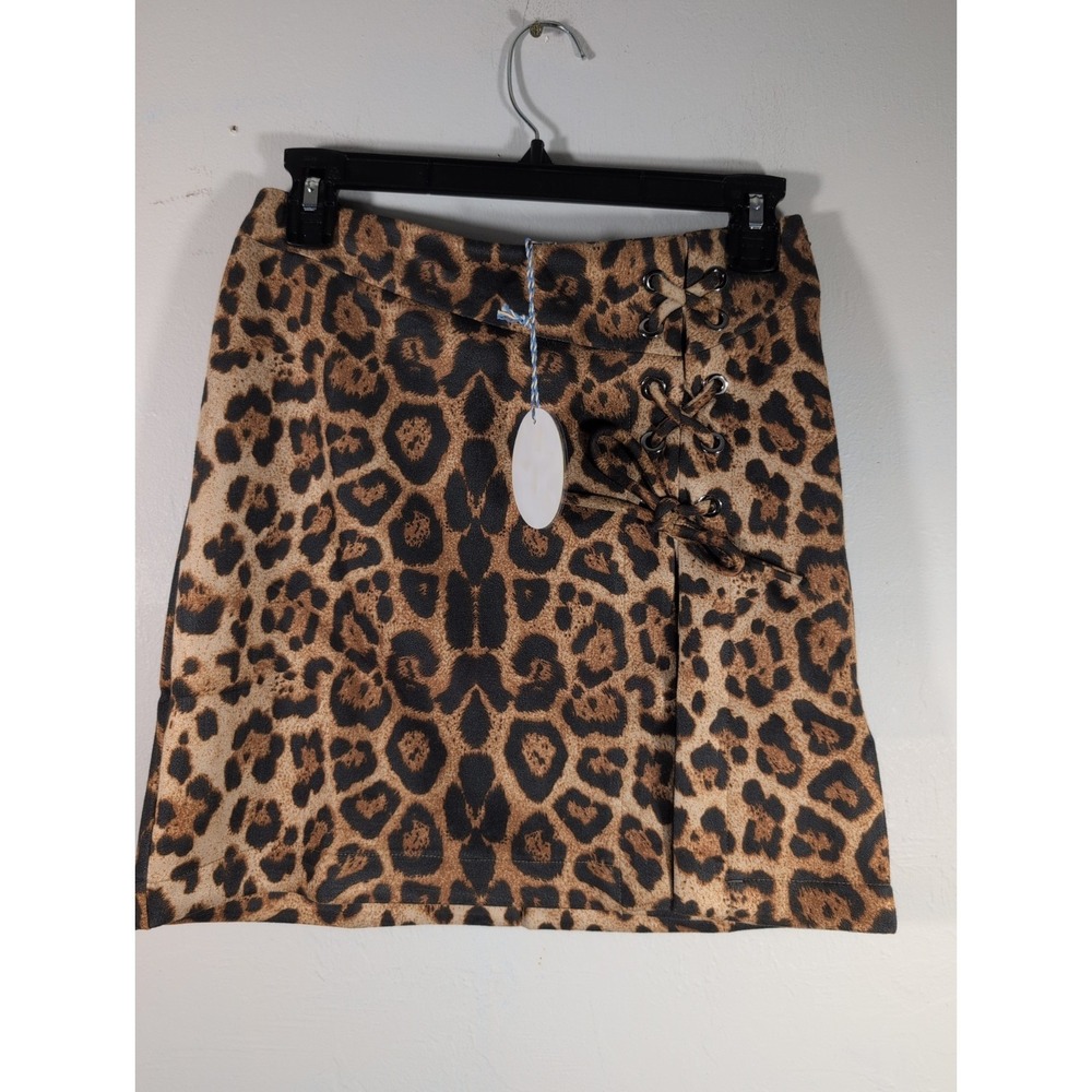 Hayden Los Angeles Animal Print Mini Skirt‎ Small New